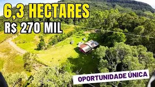 (𝐕𝐄𝐍𝐃𝐈𝐃𝐎) CHÁCARA À VENDA EM BOTUVERÁ SANTA CATARINA COM 63 MIL METROS! R$ 270 MIL