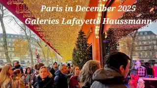 🇨🇵Busy Galerie Lafayette December 14,2025 #travel #galerieslafayette  #paris #France  #Christmas 