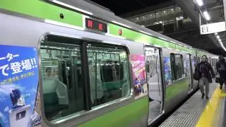 【回到屋簷下】JR東日本 山手線 E231系 清客及不載客倒車駛離大崎站四台 (入品川側綫、行車片段)