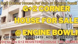 G+2 Rental Income Independent #houseforsale at Engine Bowli Hyderabad 100 Sq Yds 3 Portions  #house