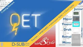 QET QElectroTech, Creating Element : HMIET6400 | HMI | Inheritance Styles