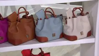 Dooney & Bourke Pebble Leather Brenna Satchel with Accessories on QVC