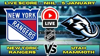 🔴 New York Rangers vs Utah Mammoth | NHL PLAY BY PLAY | Live Score Update Jan 5