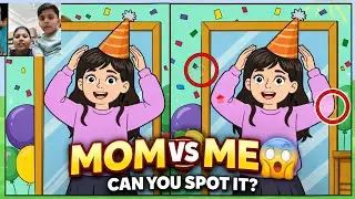 Find the Difference puzzle game with my mom 😄👀 | @DXNGAMEON 
