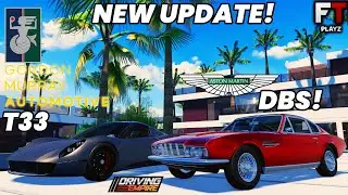 NEW UPDATE In Roblox Driving Empire! (FULL REVIEW ON ASTON MARTIN & GORDON MURRAY T33!)