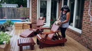 New Adjustable Gliding Adirondack Chair