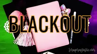 DOLLAR TREE Planner Weekly Setup Week 40 2021 BLACKOUT Plan With Me