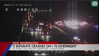 Multiple injured after five crashes on I-70