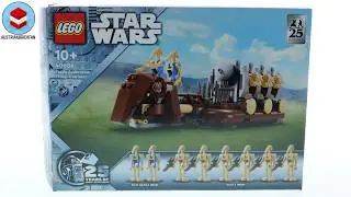 LEGO Star Wars 40686 Trade Federation Troop Carrier Speed Build Review