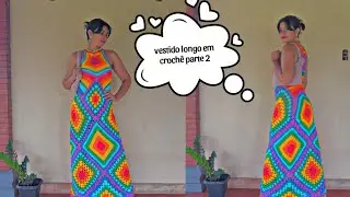 vestido longo em crochê aula 2