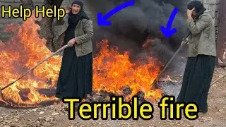 The bitter fate of a homeless grandmother and a horrific fire accident at work🔥🔥