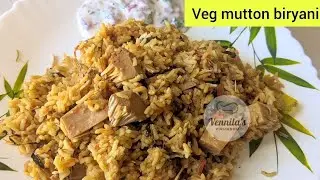 Ep:8 #onepotmeal சைவ மட்டன் பிரியாணி | Veg Mutton Briyani |vegetarian mutton biryani recipe in Tamil