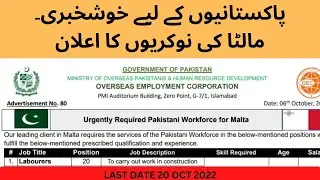 OEC MALTA JOBS 2023 |URGENT REQUIRED WORK FORCED FOR MALTA ALL PROCESS IN THIS VIDEO HOW TO APPLY|