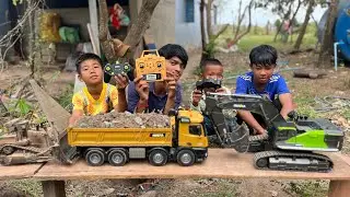 R/C #vdo33 - They are ordering a Huina machine to transport the stones.