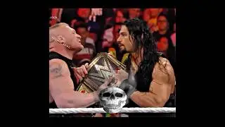 Roman Reigns confronts Brock Lesnar face to face 🔥💀 #wwe #shorts