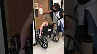 Wheelchair vs Bathroom Door