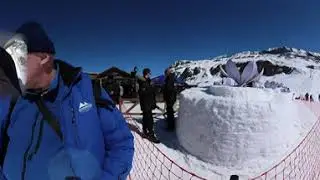 VR360 Climb the Cable Car from Alpe D'Huez to Crystal Garden #Tomorrowlandwinter TOPIC