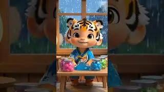 Rainy Day Slime Fun | Water Tiger Kids#WaterTigerKids#RainyDayFun#SlimePlay#viral#youtubeshorts#fyp