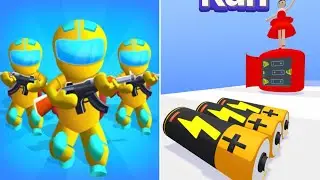 Max Levels Gun Clash 3D Vs Battery Run 🧿🧿🧿All Update Gameplay DR54