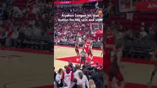 Alperen Sengun hit that button for the spin and slam #shorts #nba #houstonrockets #alperensengun