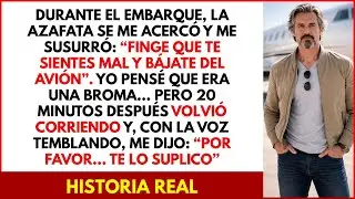 ¡Finge que estás enfermo y huye!», susurró la azafata mientras abordaba el avión…
