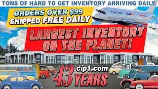 Largest Inventory on the Planet of Vintage VW Parts - 2021 Cip1 Warehouse Tour | cip1.com