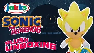 Распаковка плюшевой игрушки Jakks Pacific Classic Super Sonic
