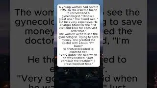 The Cost Saving Strategy #MedicalHumor #PMSProblems #GynecologistTrick #ExpensiveTreatment #FollowUp