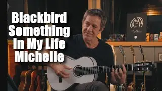 Доминик Миллер играет песни Beatles: Blackbird, Something, In My Life, Michelle.