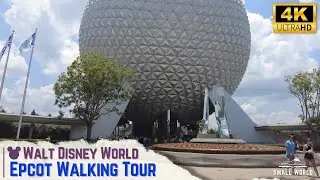 EPCOT, Walt Disney World | 4K Future World Walking Tour - World Celebration, Discovery, & Nature