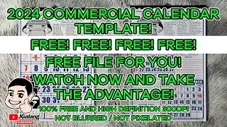 2024 COMMERCIAL CALENDAR ( FREE TEMPLATE READY TO PRINT )
