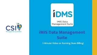 iMIS Data Management Suite | Running Dues Billing