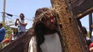 Reprecentacion Del Grupo La Pasión De Cristo Semana Santa En Vivo Tehuacan 2017 viernes santo 2