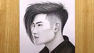 How to Draw a Handsome boy sketch | a beautiful boy drawing | The Crazy Sketcher