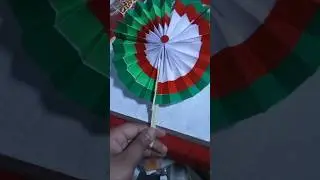 how to make a beautiful paper fan #😱😱wait#trending #shorts