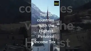Top Ten countries with the highest income tax #Shorts