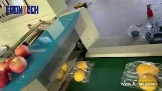 fresh apple packaging machine | lemon packaging machine | flow pack machine