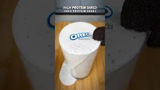 Oreo Shredding Protein Shake 🥛 #proteindrink #proteinshake #proteinmilkshake