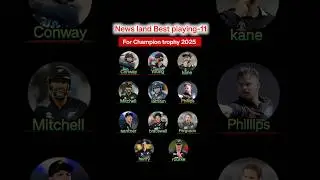 New Zealand's best playing 11 for champion trophy 2025 🔥 #shorts #cricket