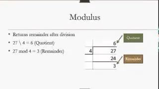 Visual Basic - Arithmetic Operators and VB Console App