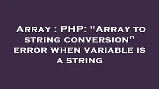 Array : PHP: 