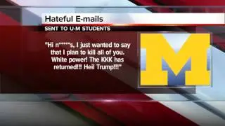 Racist emails sent to students at U of M