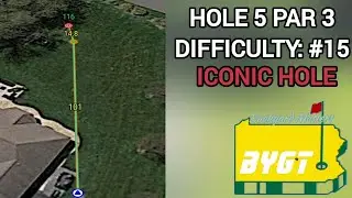 Hole 5 Par 3 Iconic Hole | 2024 Backyard Masters | BYGT (Back-Yard Golf Tour)