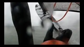 Windsurfing Orewa. Stormy Tuesday 290725. Severne Pyro, Blade Pro.