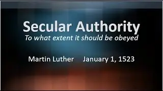 Secular Authority: Lesson 1