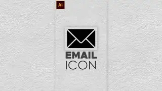 How to Create Email Icon Design in Adobe Illustrator #short #shorts