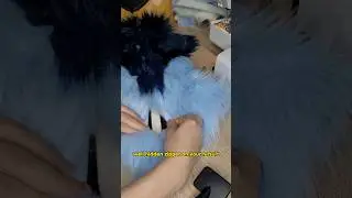 How to add a zipper on a fursuit #fursuitmaker #fursuit #tutorial