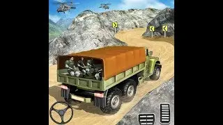 Offroad US Army Vehicle Driving