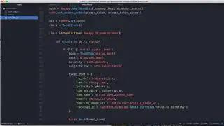 Streaming Twitter Filter - Data Formatting