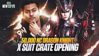 50,000 NC DRAGON KNIGHT X-SUIT CRATE OPENING | NEW STATE MOBILE LIVE WITH HYDRA_DYNAMO